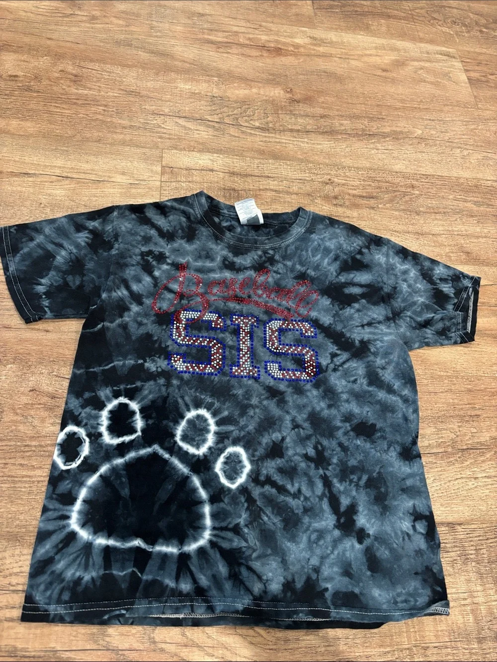 Rhinestoned “Baseball SIS” Tee